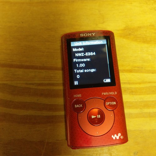 Sony walkman nwz e384 red - walkman,