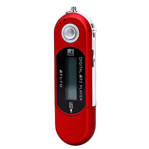 Red retro usb mp3 - red,