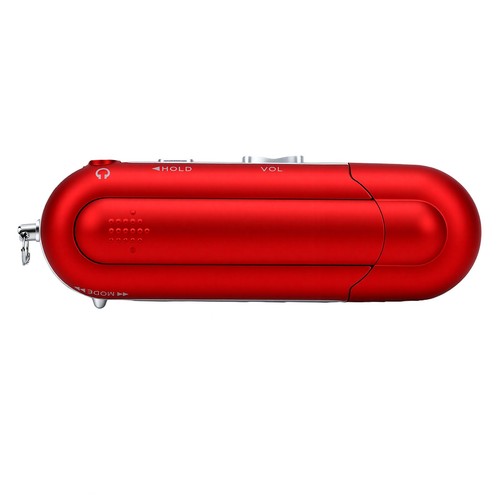 Red retro usb mp3 player - red,