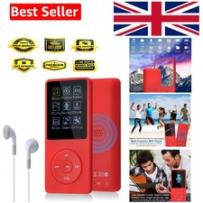 Lightweight Red 8GB MP3 Player